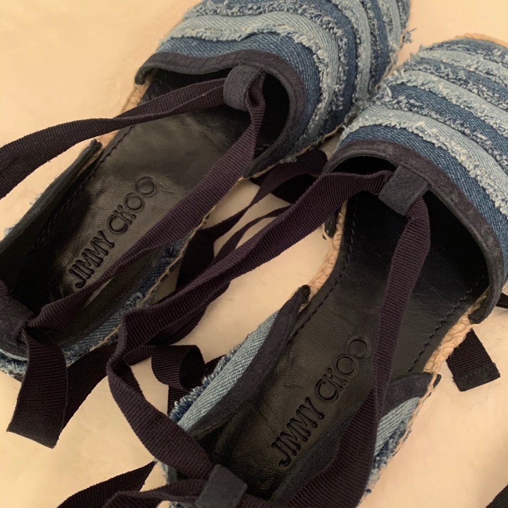 AUTHENTIC jimmy choo espadrilles sandals